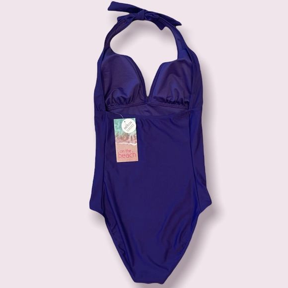 NTW on the beach one piece swimming suit size 8 purple - Picture 3 of 5